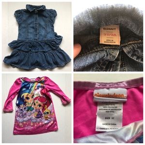 8 piece Lot girl spring and summer clothes size 3T